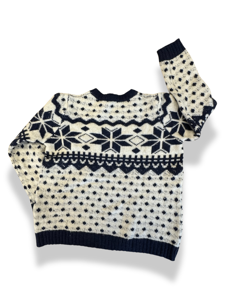 Norweger Pullover Weiß und Blau Gr.128 | Viaelisa