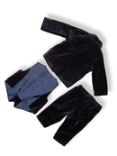 Babyanzug Samt Dunkelblau Gr.68 | H&M