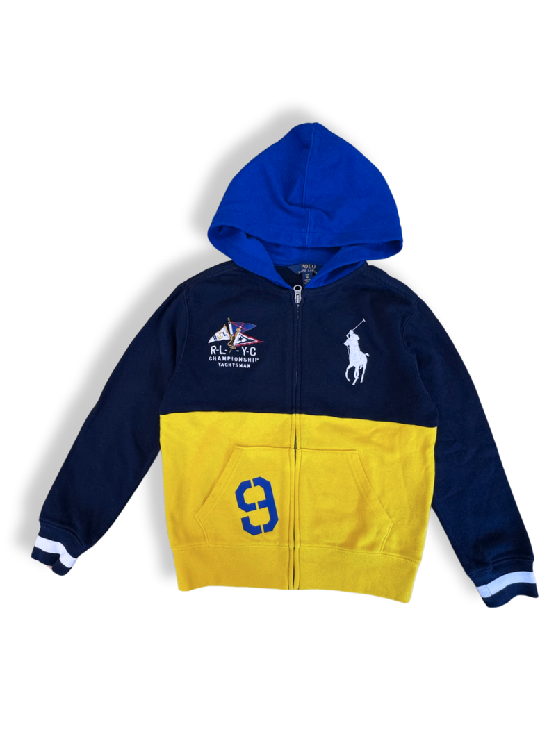 Hoodie Blue and Yellow Size 128 | Ralph Lauren