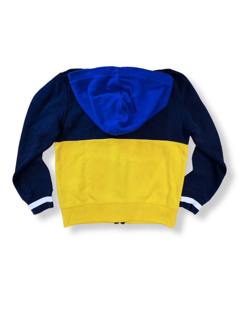 Polo hoodie blue and yellow sale