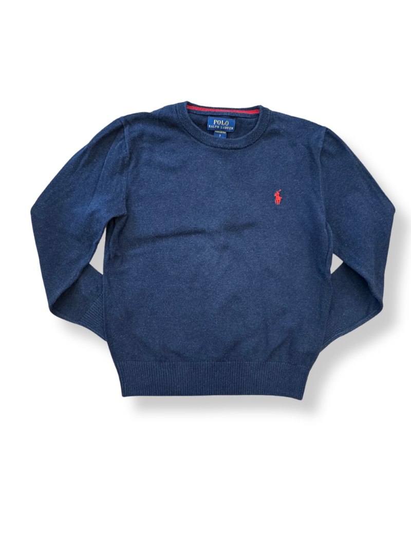 Pullover V-Neck Blue Size 122 | Polo Ralph Lauren