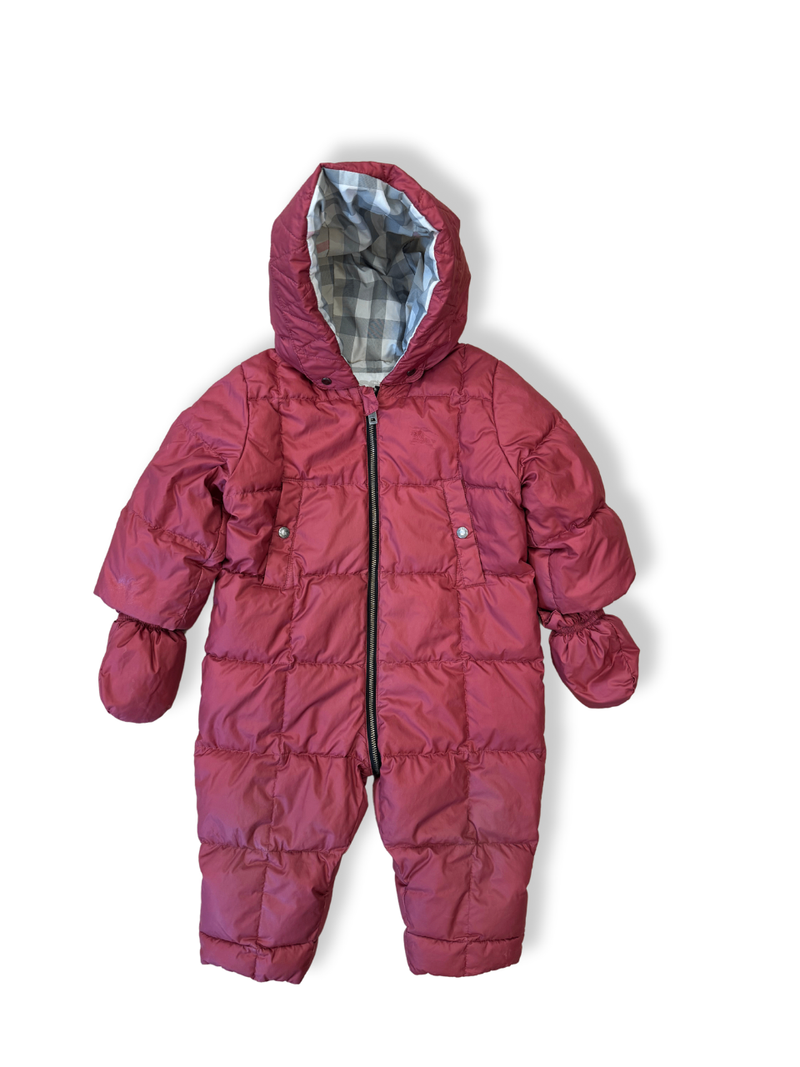 snowsuit burgundy size 74 | Burberry