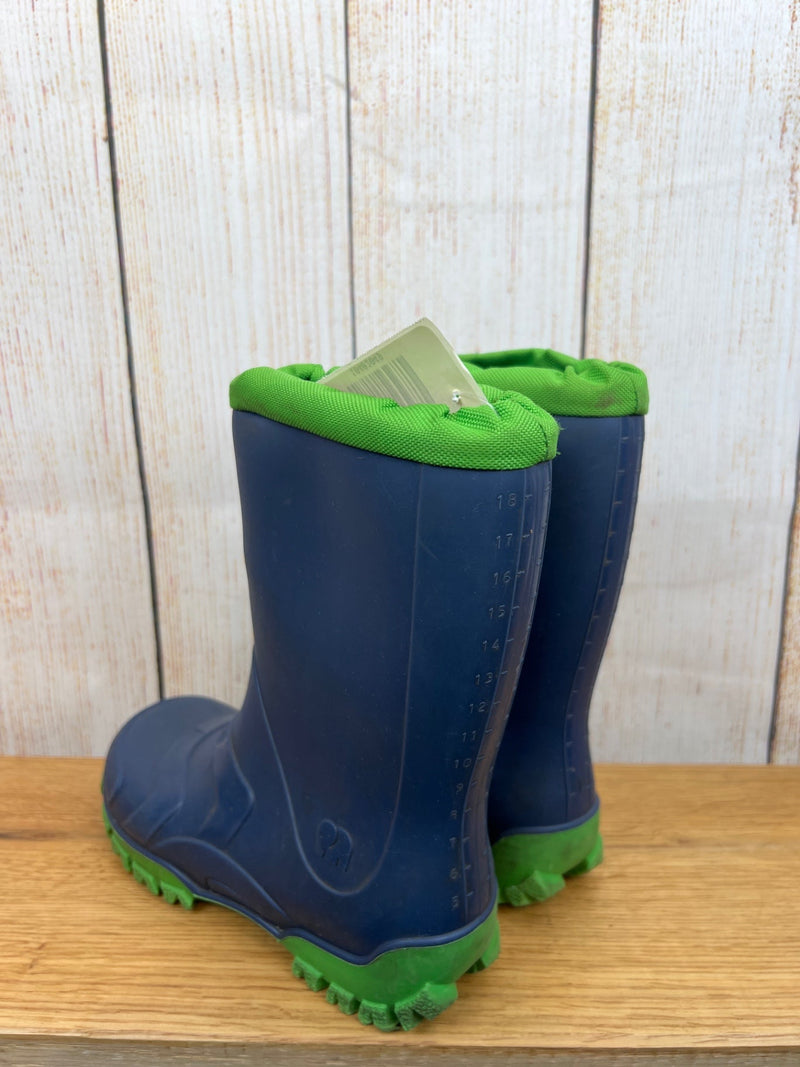 Elephant rubber boots dark blue/green size 29