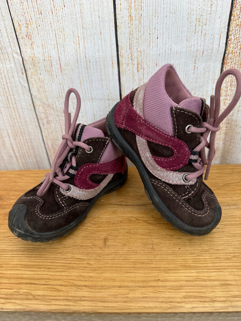 Superfit Halbschuhe braun/ rosa Gr. 21