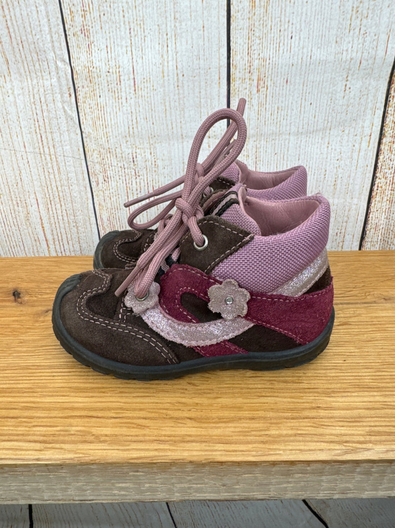 Superfit Halbschuhe braun/ rosa Gr. 21