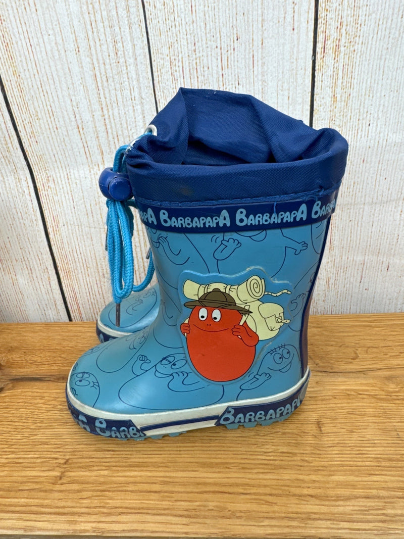 Rubber boots light blue with Barbapapa size. 21