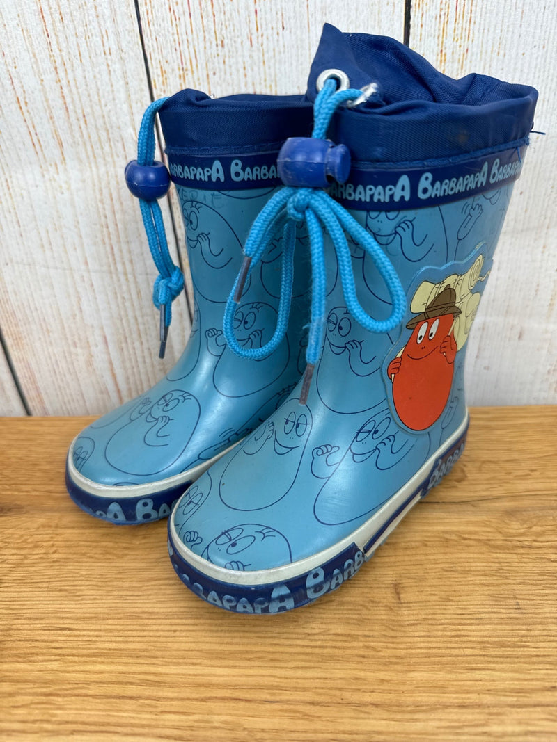 Rubber boots light blue with Barbapapa size. 21