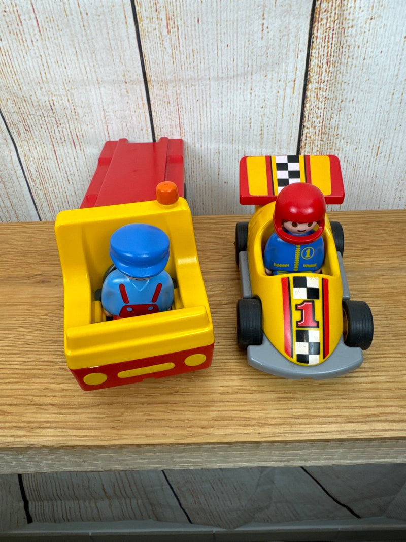 Playmobil 1 2 3 Racing Cars &amp; Transporters