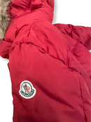Daunenjacke Rot mit abnehmbarer Kapuze Gr.8 | Moncler