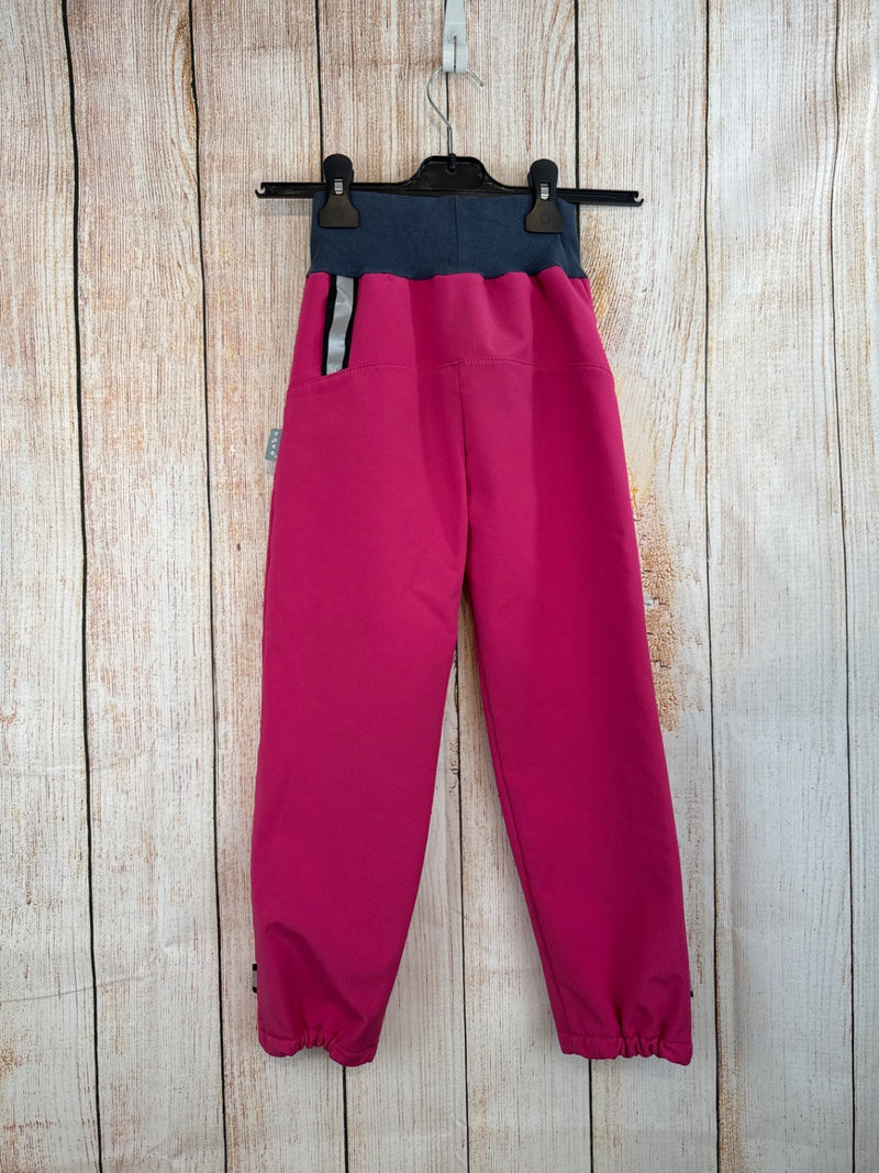 Unuo gefütterte Softshell Hose Pink Gr. 128/134