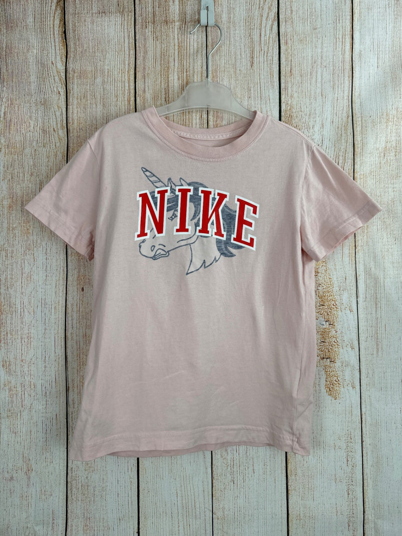 Nike T-Shirt Rosa m. Einhorn Gr. 122/128