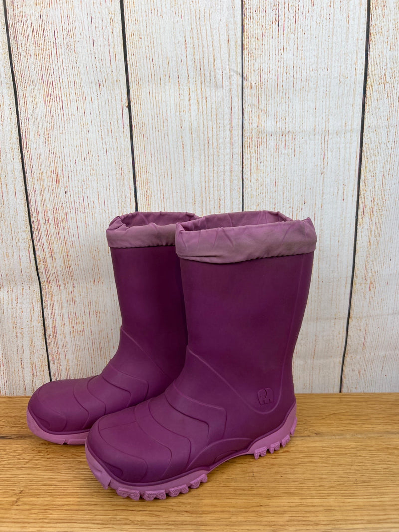 Elephant rubber boots purple size 28