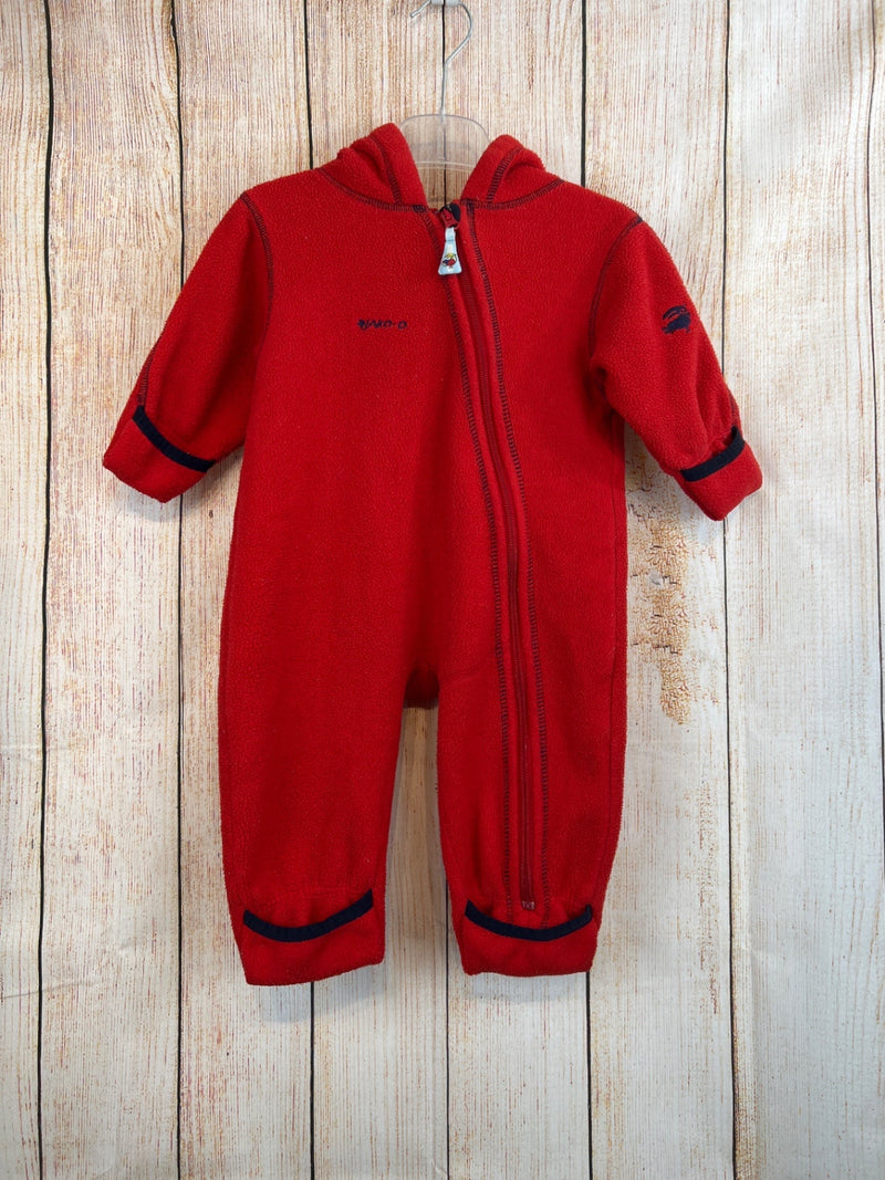 Jako-o Fleece Einteiler Rot Gr. 68/74