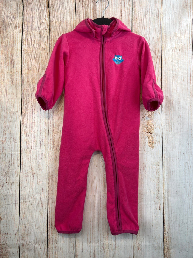 Tchibo Fleece Einteiler pink Gr. 86/92