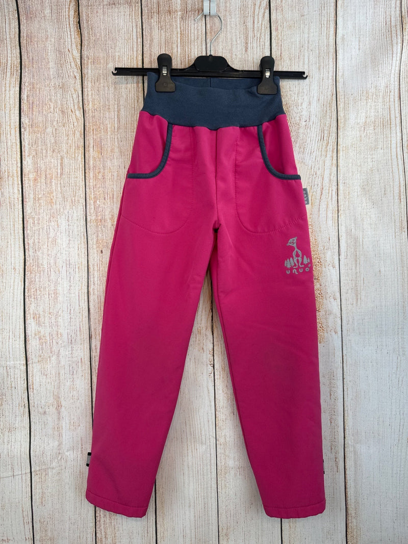 Unuo gefütterte Softshell Hose Pink Gr. 128/134