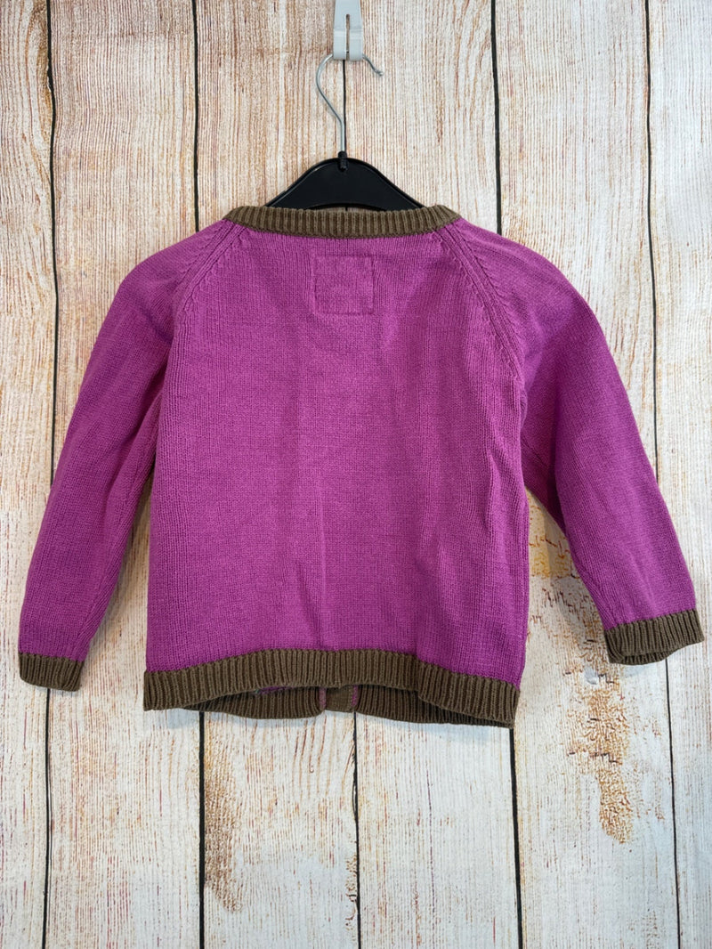 Oshkosh Strickjacke Lila m. Blüten Gr. 98