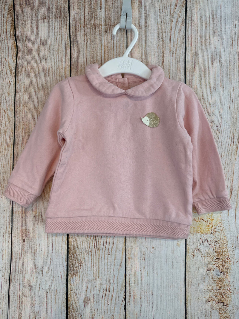 Vertbaudet Pullover Rosa m. Igel Gr. 80