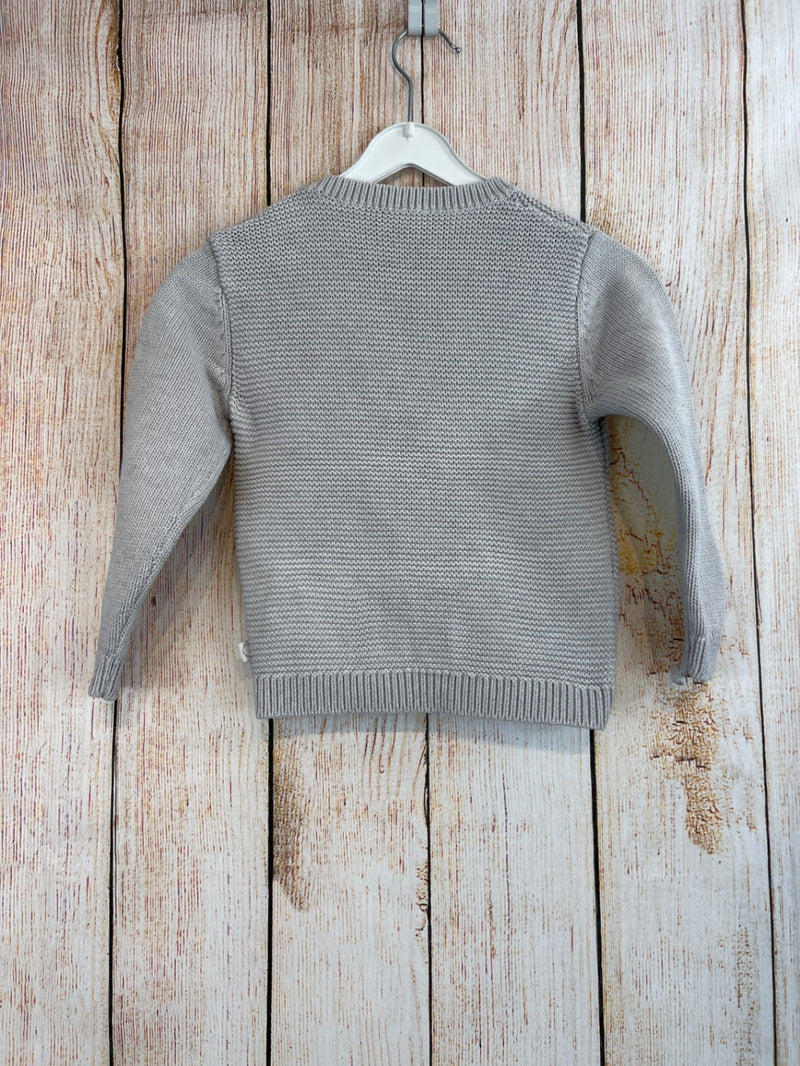 Stella McCartney Strickpullover Grau m. Fuchs Gr. 92