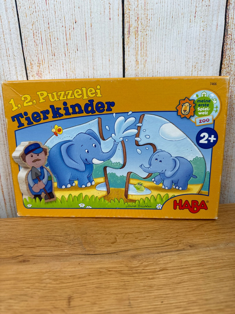 HaBA 1,2, Puzzelei Tierkinder ab 2 Jahren