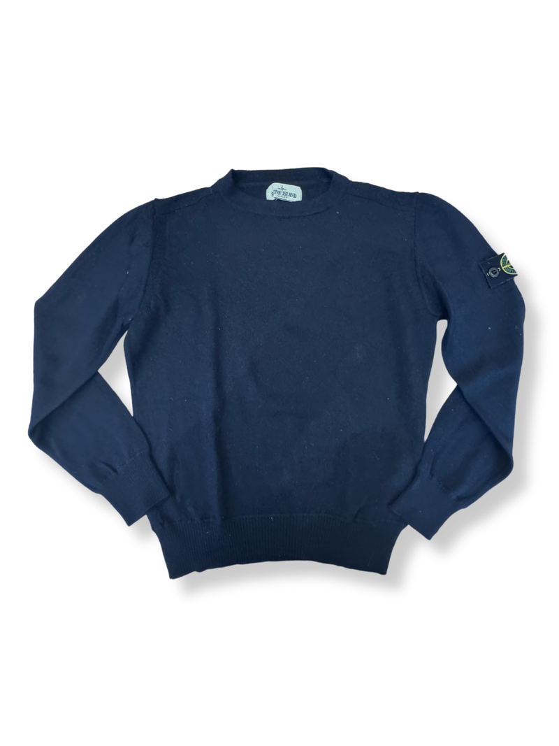 Pullover 100%Lambswool Dunkelblau Gr.140 | Stone Island