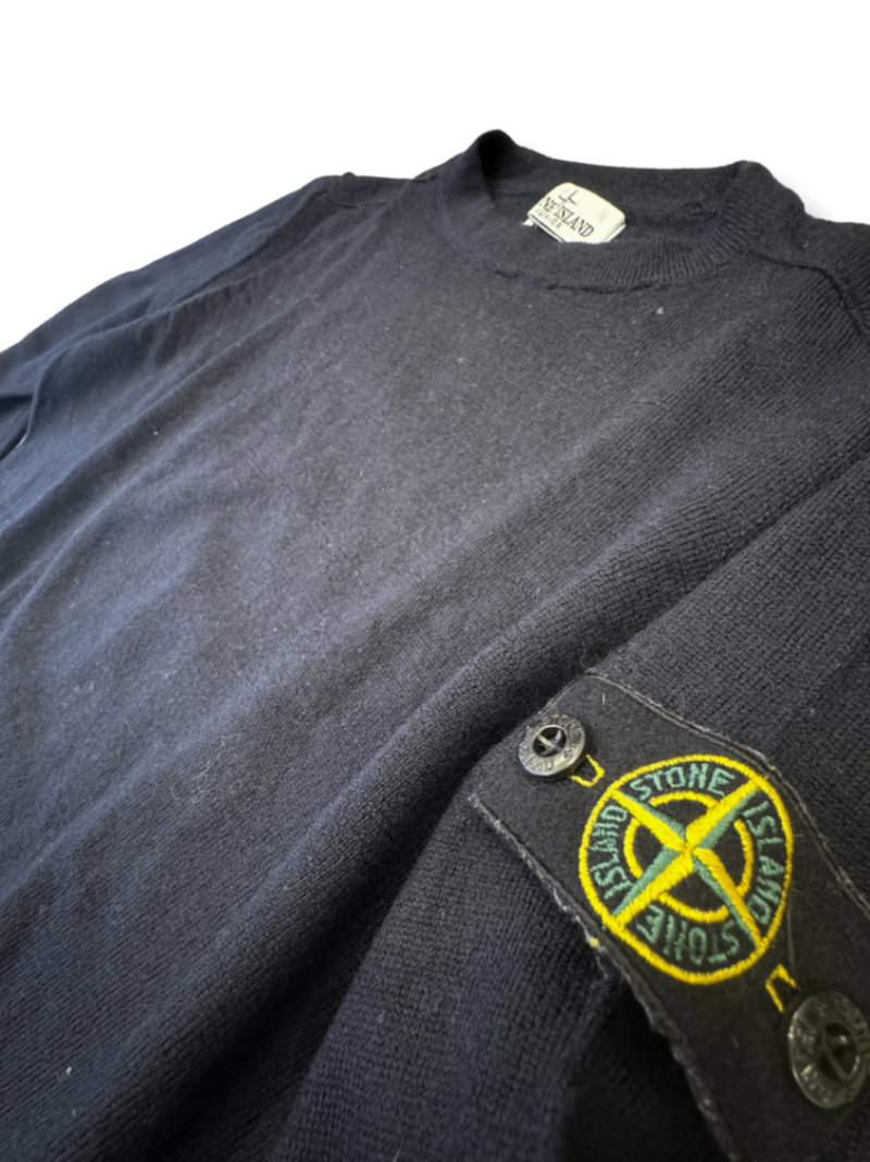 Pullover 100%Lambswool Dunkelblau Gr.140 | Stone Island