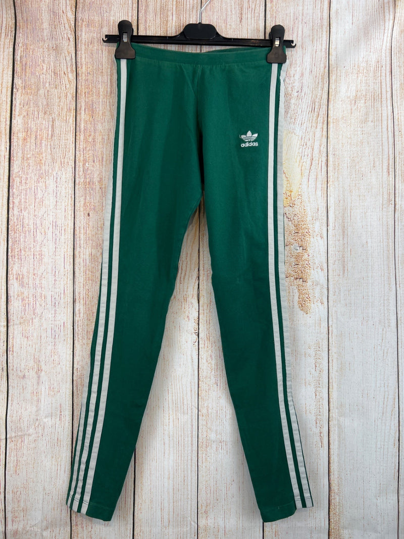 Adidas Sport Leggings grün/ weiß Gr. 164