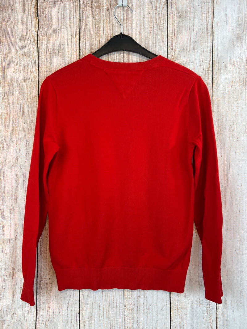 Tommy Hilfiger Feinstrick Pullover Rot Gr. 152