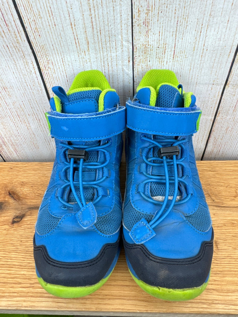 Trollkids halbhohe, ungefütterte Schuhe blau/ hellgrün Gr. 33