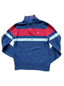 Pullover Blau, Rot und Weiß Gr.10-12 | Unbekannt