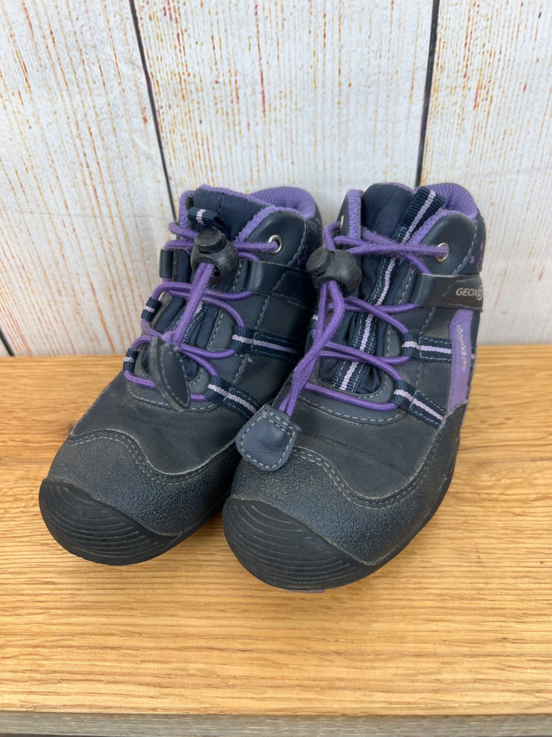 Geox halbhohe Schuhe Anthrazit/ lila Gr. 25