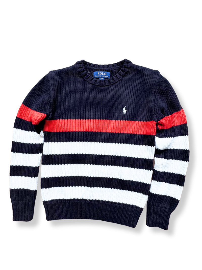 Pullover Blau, Rot, Weiß Gr.128 / 8 | Polo Ralph Lauren