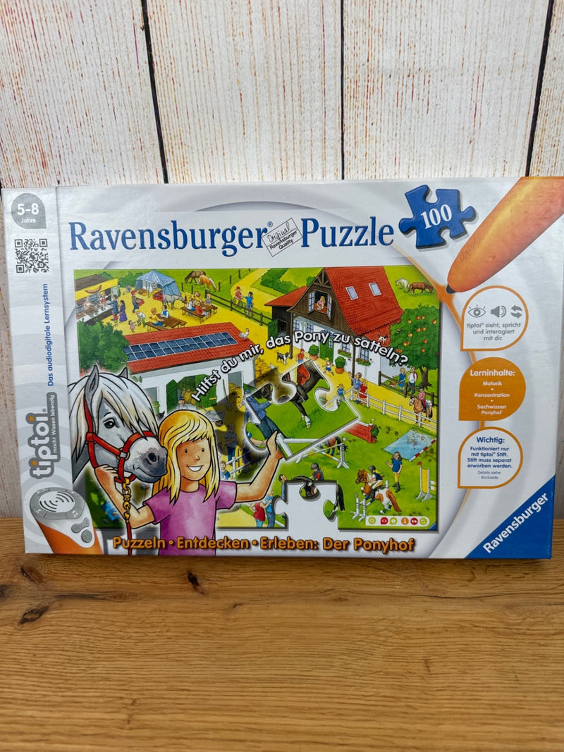 Ravensburger - Tip Toi Puzzle Ponyhof 100 Teile