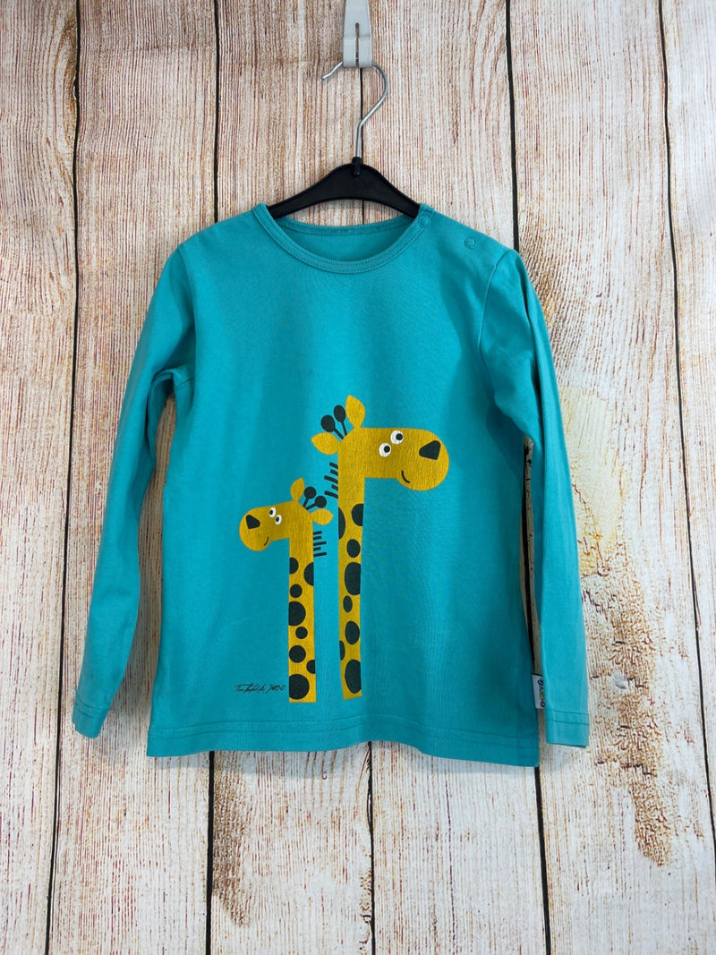 Jako-o Langarmshirt Hellblau m. Giraffe Gr. 98