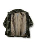 Fake Fur Mantel Dunkelbraun Gr.98 | Red & Blu