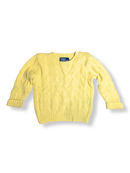 Pullover Kaschmir Zopfmuster Gelb Gr.24m | Polo Ralph Lauren