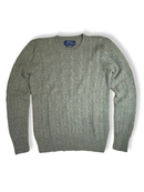 Pullover Kaschmir Zopfmuster Olivgrün Gr.10-12 | Polo Ralph Lauren