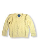 Pullover Kaschmir Zopfmuster Gelb Gr. 3 | Polo Ralph Lauren