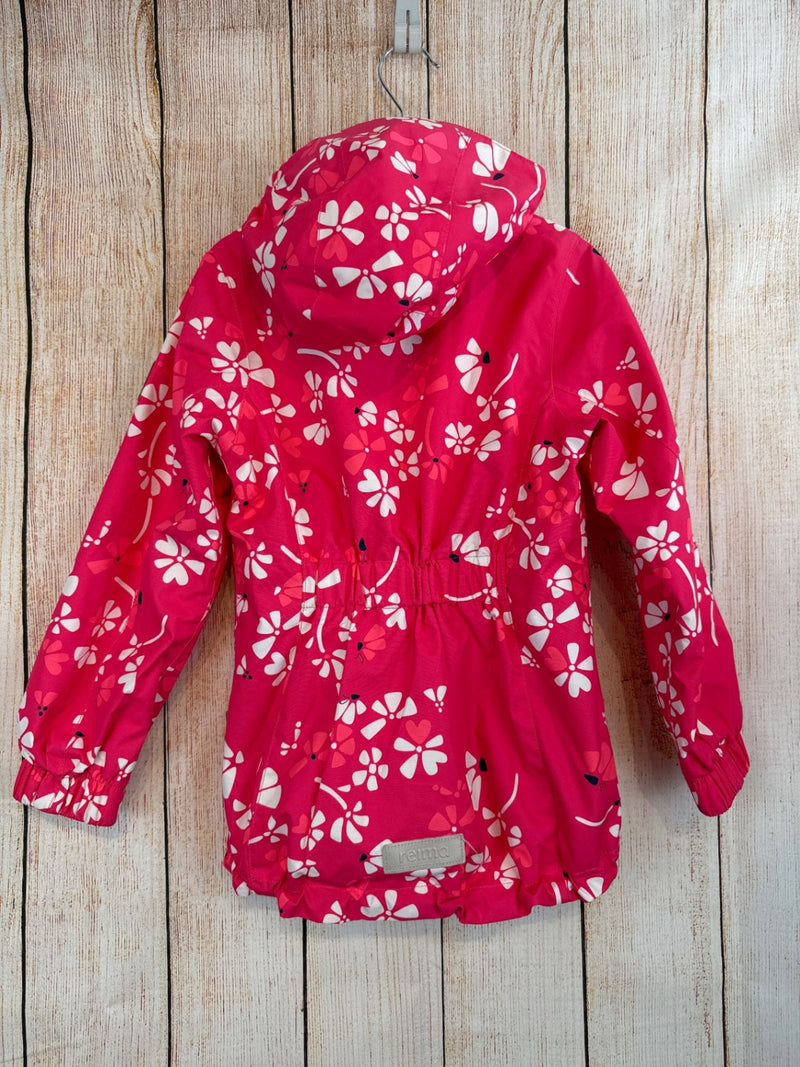 reima Übergangsjacke Pink m. weißen Blüten Gr. 116