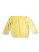 Pullover Kaschmir Zopfmuster Gelb Gr.24m | Polo Ralph Lauren