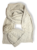 Schal und Mütze Creme Gr.5 | Bonpoint