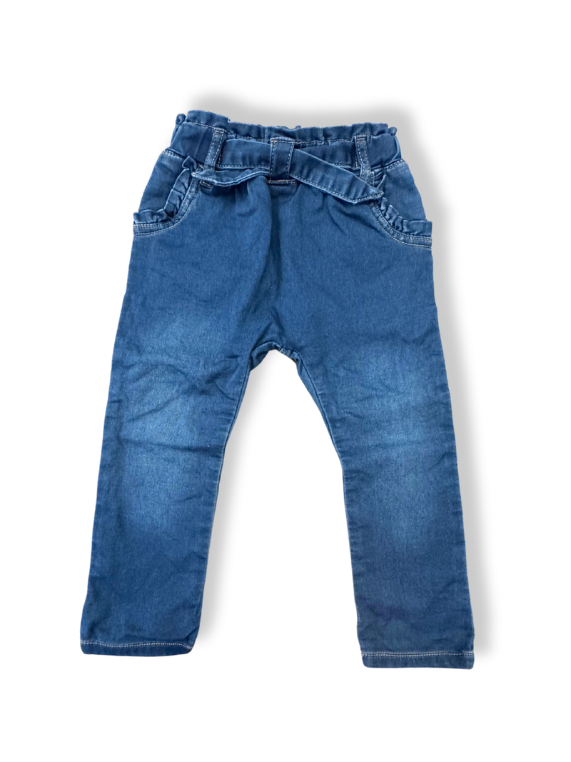 Jeans mit Gummibund und Schleife Gr.92 | Hust and Claire