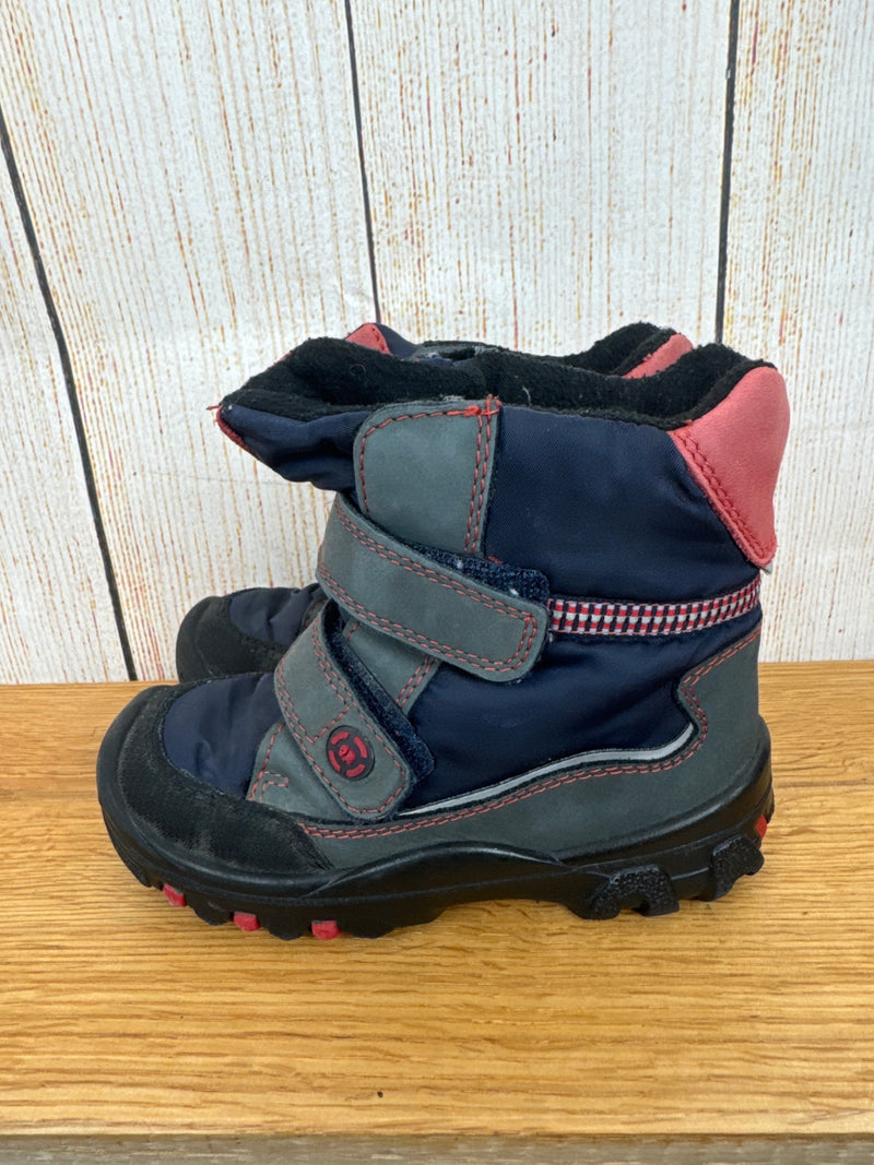 Elefanten Winterstiefel dunkelblau/ rosa Gr. 25