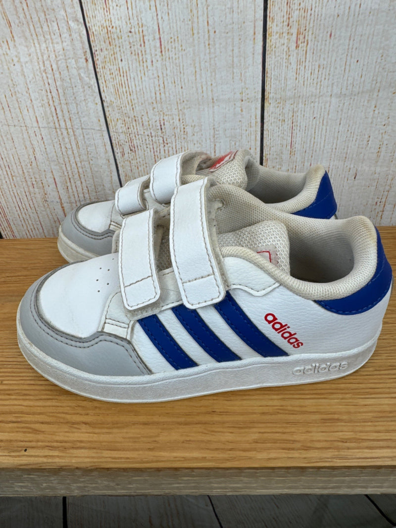 Adidas Halbschuhe weiß/ blau Gr. 27