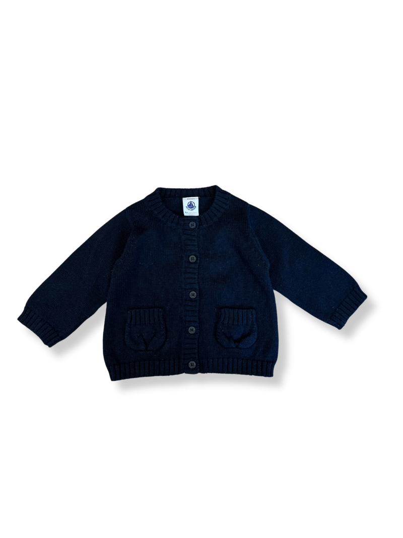 Cardigan Dunkelblau Gr.62/68 | Petit Bateau