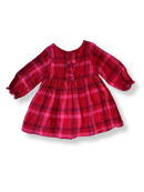 Kleid mit Rüschen Rot kariert Gr.18m | Jacadi