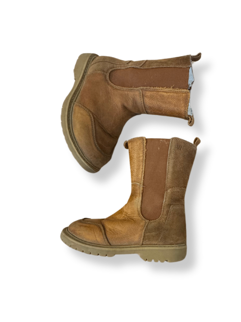 Stiefel Lamfell gefüttert Braun Gr.30 | Wheat