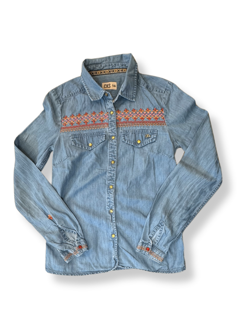 Jeanshemd Hellblau Gr.140 | CKS24