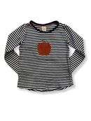 Ringelshirt mit Apfel-Motiv Gr.104 | Alana