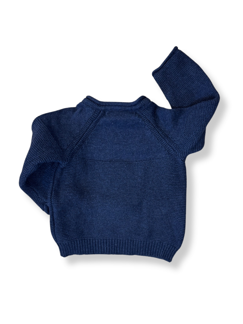 Pullover Blau Gr.74 | Sense Organics