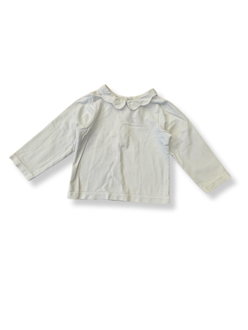 Langarmshirt Weiß Gr.86 | Jacadi